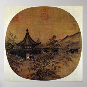 Ma Lin Song Dynastie Chinesisches Gemälde Poster
