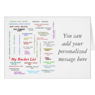 Ma liste de regroupement pour les voyages