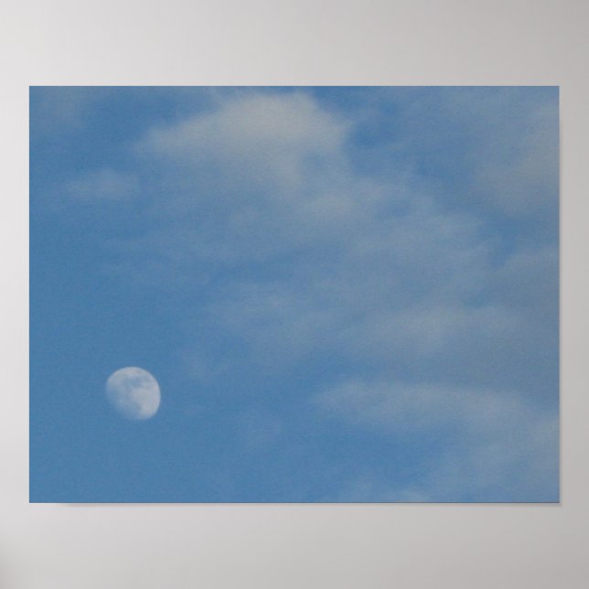 Ma Lune de jour - Poster de valeur Papier Matte (Devant)