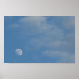 Ma Lune de jour - Poster de valeur Papier Matte