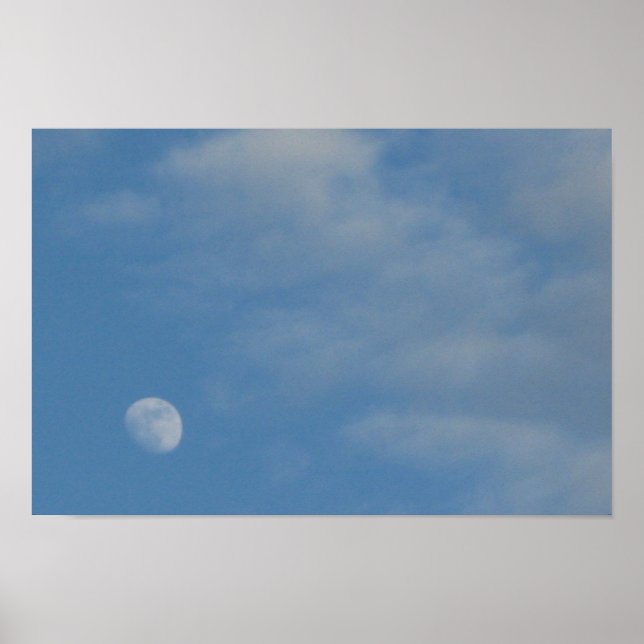 Ma Lune de jour - Poster de valeur Papier Matte (Devant)