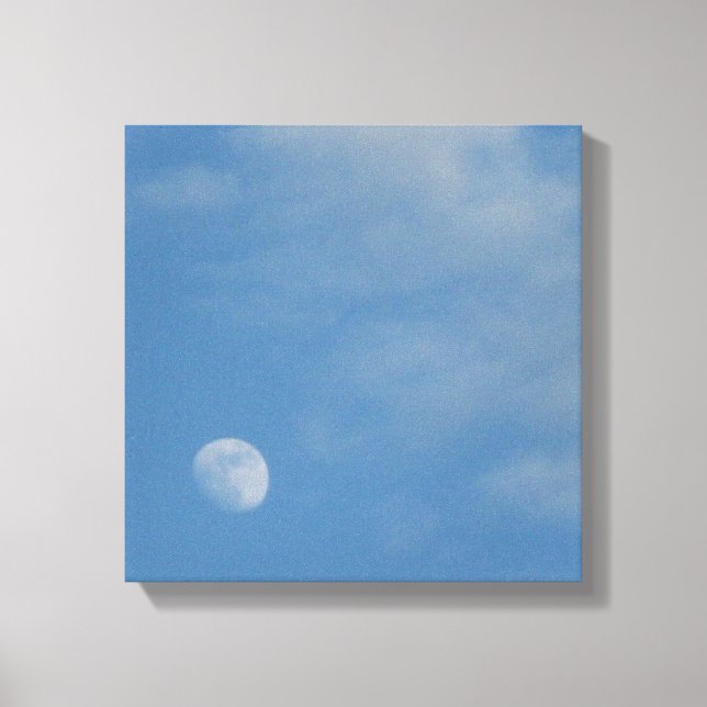 Ma Lune de jour - Toile de haute qualité emboutie (Recto)