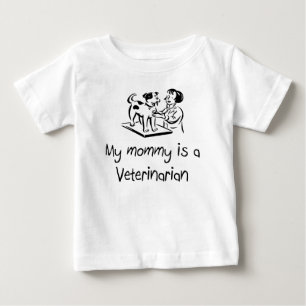 Ma maman est un T-shirt infantile vétérinaire