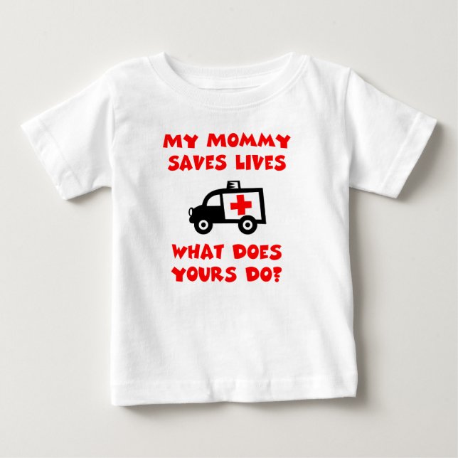 Ma maman sauve le T-shirt des vies (Devant)
