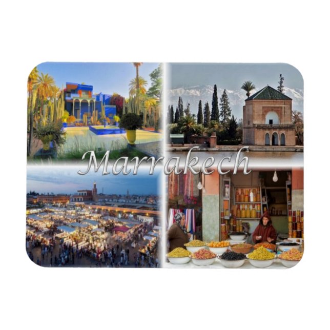 MA Marocco - Marrakesch - Magnet (Horizontal)