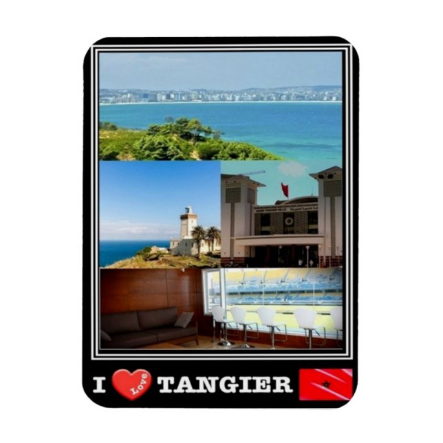MA Marocco - Tangier - I Love Mosaic - Magnet (Vertikal)