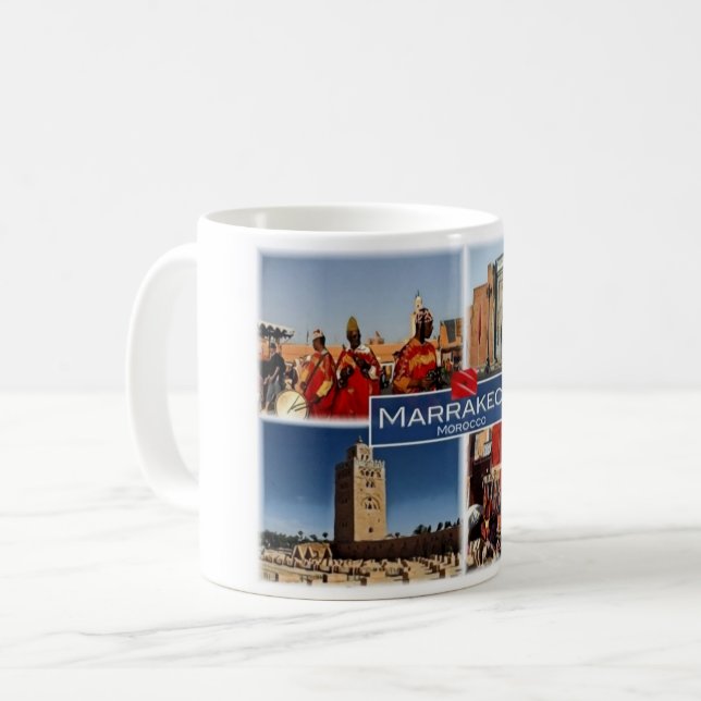 MA Marokko - Marrakesch - Tasse des Kaffees (Vorderseite Links)