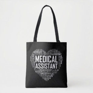 MA Medical Assistant Heart Liebe T Shirt Gift Clin Tasche