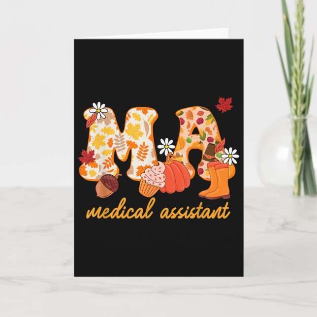 Ma Medical Sofort Fall Kürbis Cute  Karte (Vorderseite)