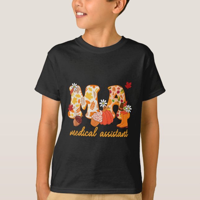 Ma Medical Sofort Fall Kürbis Cute  T-Shirt (Vorderseite)