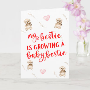 Ma meilleure amie est enceinte Carte personnalisée