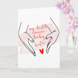 Ma meilleure amie est enceinte Carte personnalisée