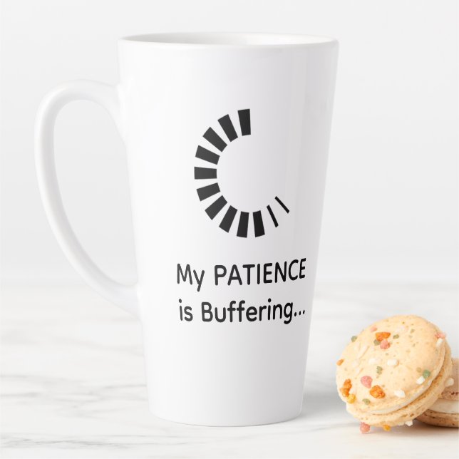 Ma Patience Est Tampon Latte - Drôle Coffee Mug (En situation)