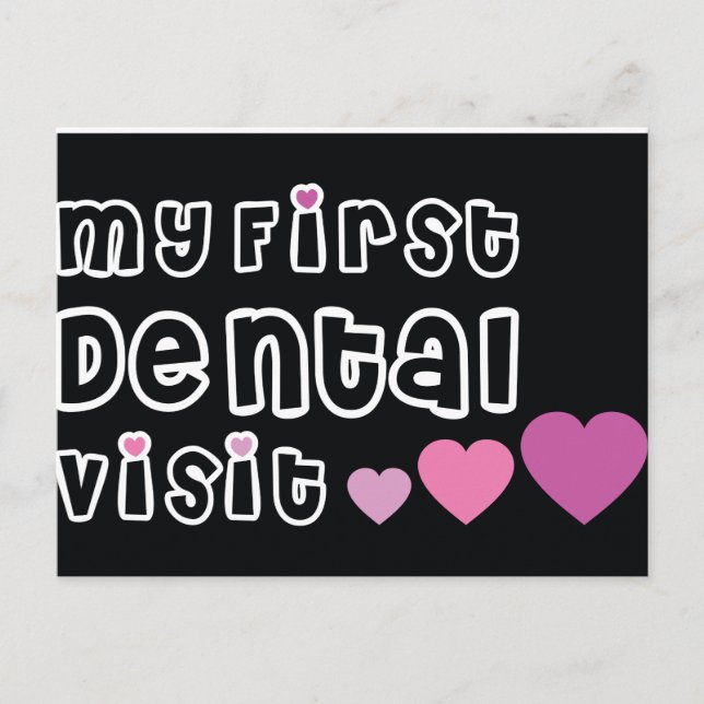 Ma première carte postale de visite dentaire (Devant)