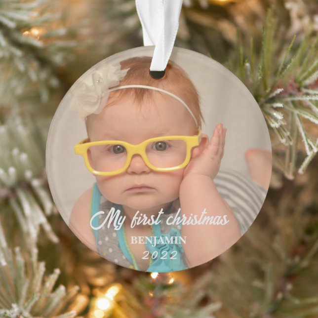 Ma première photo bébé de Noël (Arbre)