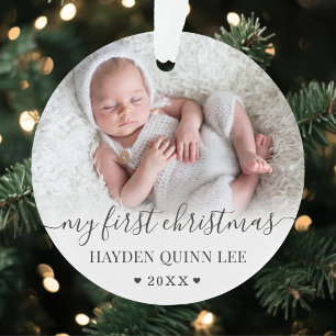 Ma première photo de bébé à Noël