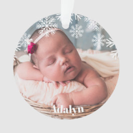 Ma première photo de Noël Baby Girl rose
