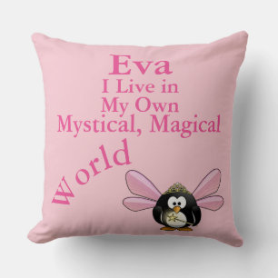 Ma propre magie mystique Monde Coussin Fairy Pengu