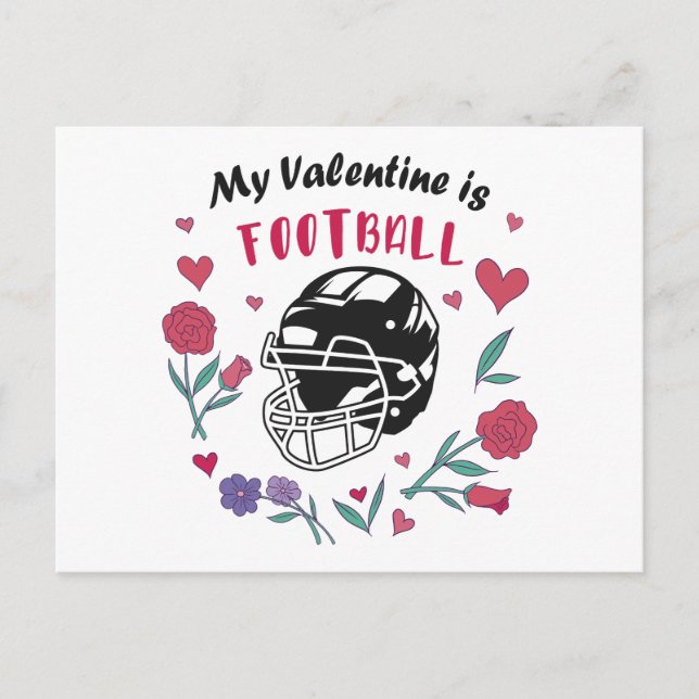 Ma Saint Valentin est Carte de visite de football (Devant)