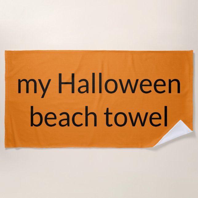 ma serviette de plage Halloween (Devant)
