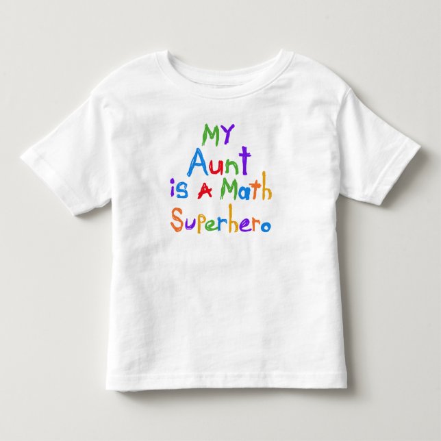 Ma tante Math Superhero T-shirts et cadeaux (Devant)