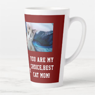 Ma tasse de latte personnalisée avec photo de chat