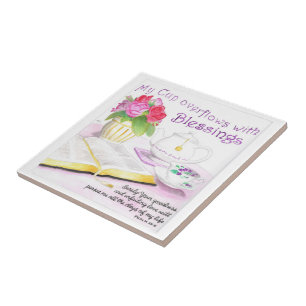 Ma tasse déborde carreau de céramique