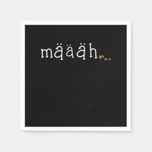Maaah Niedlich Funny Goat Lover Animal Farm Gesche Serviette