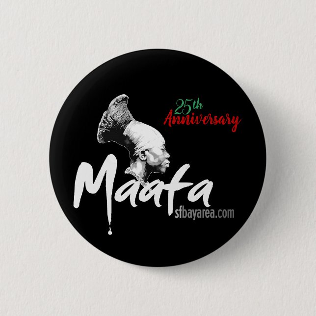 Maafa Button Black (Vorderseite)