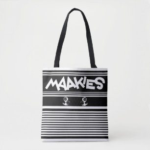 Maakies Stripped Tote Bag Tasche