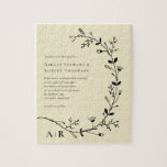 Mäandern Vine Scroll Moderne Einladung zur Hochzei<br><div class="desc">Verwandeln Sie Ihre Hochzeitseinladung in ein Keepake-Puzzle,  das Sie rahmen können oder in der Box behalten werden,  um an Ihrem Jubiläum zu spielen.</div>