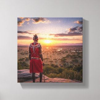 Maasai artwork canvas leinwanddruck