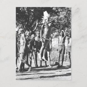 Maasai-Krieger-Sprungwettbewerb Postkarte