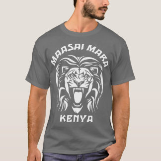 Maasai Mara Kenya National Reserve Lion Face T-Shirt