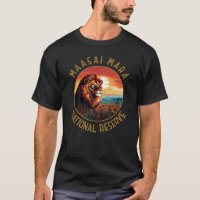 Maasai Mara National Reserve Lion Retro Not leiden