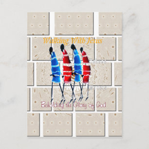 Maasai Morans Christlicher Kunstdruck Postkarte