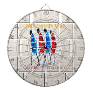 Maasai Morans Christliches Kunstwerk Dartscheibe