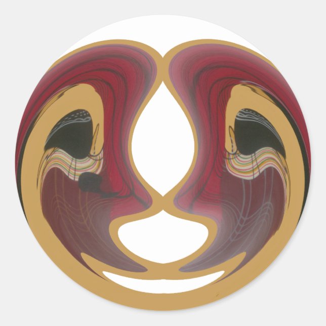 Maasai Mosaic: Eine Feier der pulsierenden Kultur Runder Aufkleber (Vorderseite)