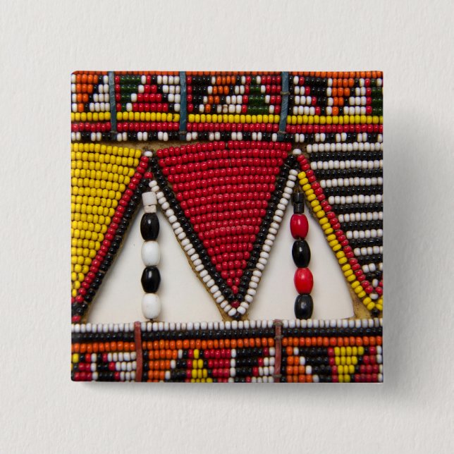 Maasai-Stammbaum Button (Vorderseite)