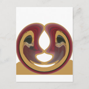 Maasai-Stammes-Wirbel-Kunst-Druck Postkarte