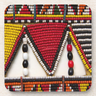 Maasai-Stammesperlenarbeit Getränkeuntersetzer