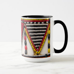 Maasai-Stammesperlenarbeit Tasse