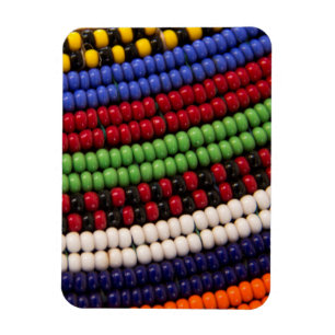 Maasai-Stammesperlenmuster Magnet