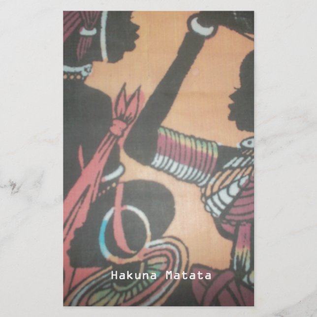 Maasai Tradition und Kultur Muster Art Design Briefpapier (Vorderseite)