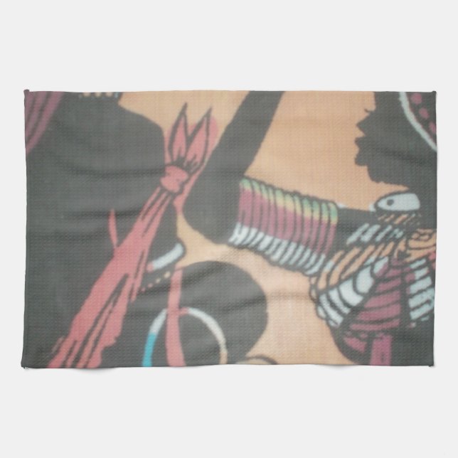 Maasai Tradition und Kultur Muster Art Design Handtuch (Horizontal)