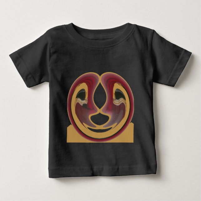 Maasai Tribal Whirl Art Print Baby T-shirt (Vorderseite)