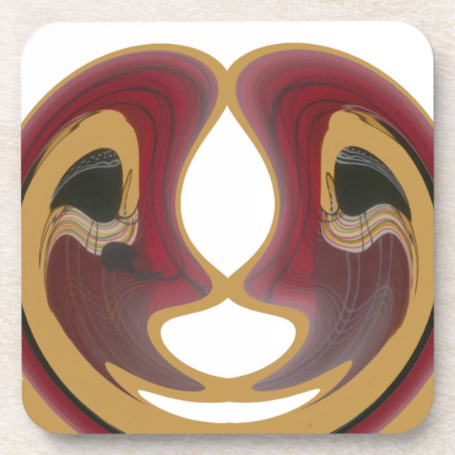 Maasai Tribal Whirl Art Print Getränkeuntersetzer (Vorderseite)