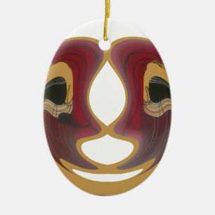 Maasai Tribal Whirl Art Print Keramikornament