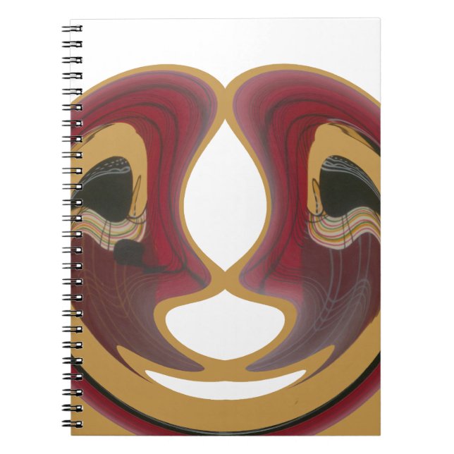 Maasai Tribal Whirl Art Print Notizblock (Vorderseite)