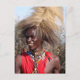 Maasai Warrior-1 Postkarte